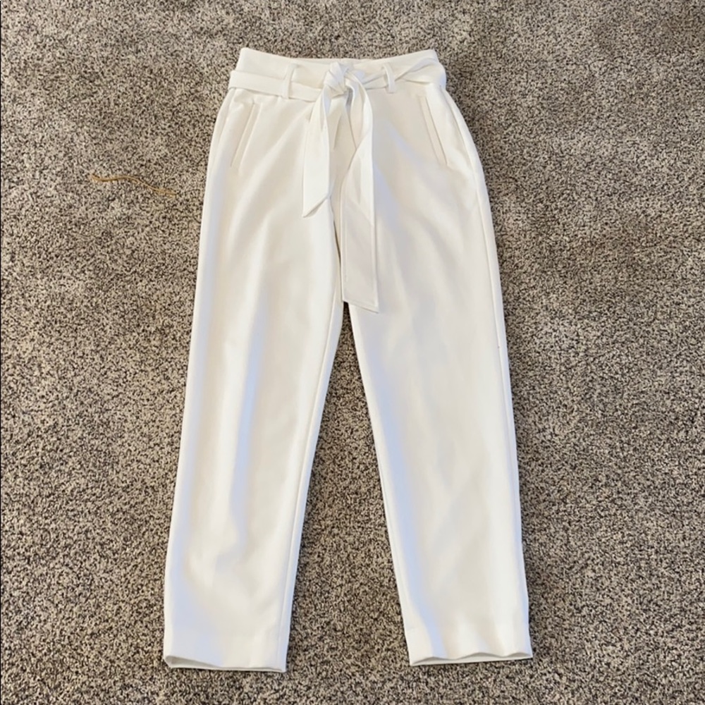 Halogen High Waist Twill Ankle Pants